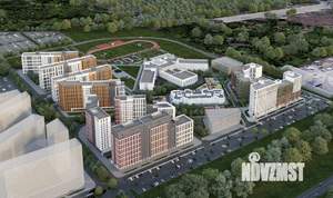 2-к квартира, строящийся дом, 53м2, 4/14 этаж