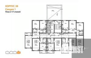 1-к квартира, вторичка, 38м2, 3/17 этаж