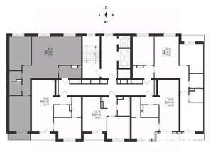 3-к квартира, вторичка, 81м2, 3/17 этаж