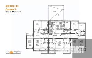 1-к квартира, вторичка, 38м2, 16/17 этаж