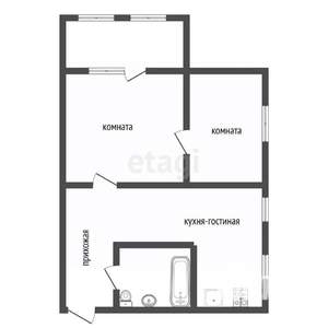 3-к квартира, вторичка, 52м2, 4/5 этаж