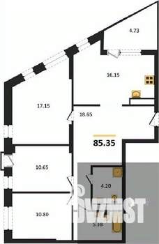 3-к квартира, вторичка, 85м2, 2/21 этаж