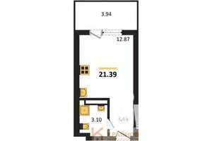 Студия квартира, вторичка, 21м2, 8/28 этаж