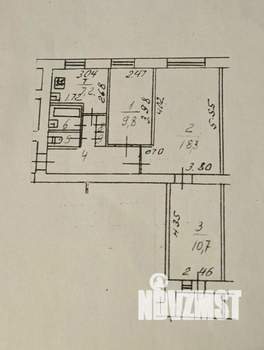 3-к квартира, вторичка, 58м2, 7/9 этаж