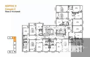 2-к квартира, вторичка, 60м2, 10/19 этаж