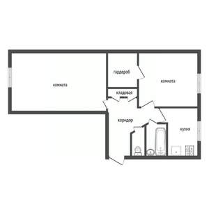 2-к квартира, вторичка, 48м2, 5/5 этаж