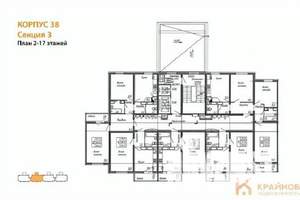 1-к квартира, вторичка, 38м2, 10/17 этаж