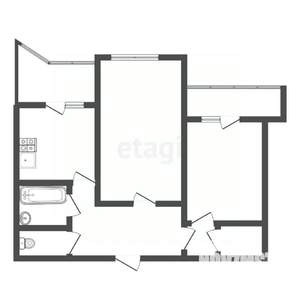 2-к квартира, вторичка, 72м2, 9/9 этаж