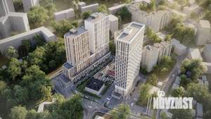 1-к квартира, строящийся дом, 45м2, 8/25 этаж
