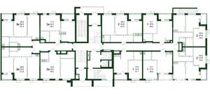 1-к квартира, строящийся дом, 40м2, 1/13 этаж