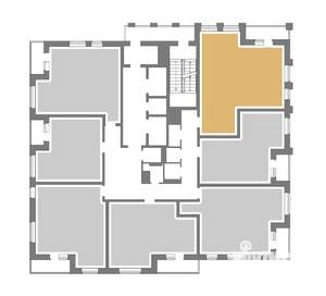 1-к квартира, вторичка, 59м2, 19/25 этаж