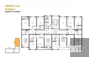 3-к квартира, вторичка, 90м2, 9/17 этаж