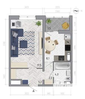 Фото квартиры на продажу (1)