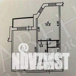 1-к квартира, вторичка, 42м2, 2/10 этаж