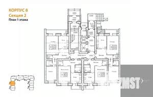 1-к квартира, вторичка, 50м2, 1/16 этаж