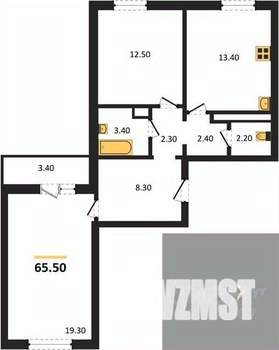2-к квартира, вторичка, 66м2, 5/17 этаж