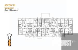 1-к квартира, вторичка, 37м2, 10/17 этаж