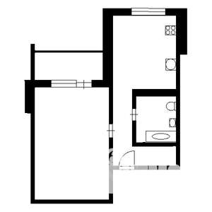 1-к квартира, вторичка, 37м2, 2/5 этаж