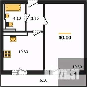 1-к квартира, вторичка, 40м2, 10/17 этаж