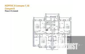 1-к квартира, вторичка, 50м2, 4/14 этаж