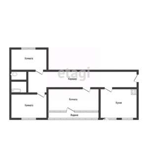 3-к квартира, вторичка, 61м2, 9/9 этаж