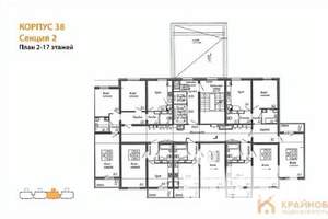 2-к квартира, вторичка, 65м2, 4/17 этаж