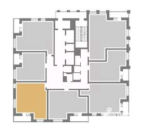 1-к квартира, вторичка, 45м2, 19/25 этаж