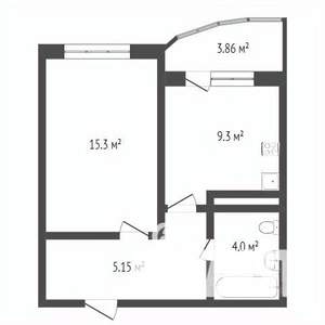 1-к квартира, вторичка, 37м2, 5/25 этаж