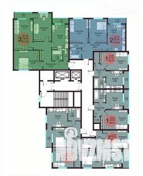 3-к квартира, сданный дом, 78м2, 5/23 этаж
