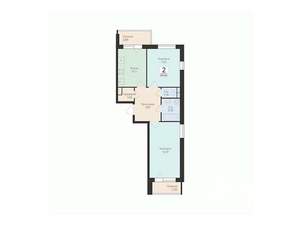 2-к квартира, вторичка, 55м2, 15/17 этаж