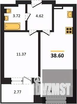 1-к квартира, вторичка, 39м2, 5/28 этаж