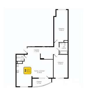 3-к квартира, строящийся дом, 98м2, 8/25 этаж