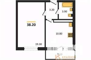 1-к квартира, вторичка, 38м2, 6/17 этаж