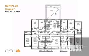 3-к квартира, вторичка, 76м2, 11/17 этаж