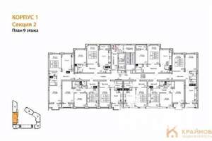 2-к квартира, вторичка, 60м2, 9/13 этаж