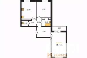 2-к квартира, вторичка, 65м2, 13/17 этаж