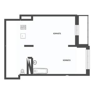 2-к квартира, вторичка, 57м2, 4/15 этаж