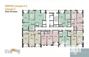 1-к квартира, вторичка, 55м2, 18/24 этаж