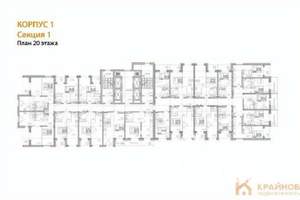 1-к квартира, вторичка, 39м2, 20/28 этаж