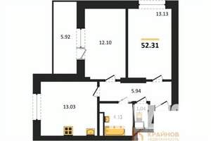 2-к квартира, вторичка, 52м2, 12/28 этаж