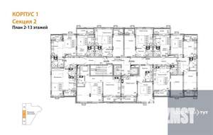 1-к квартира, вторичка, 53м2, 13/15 этаж