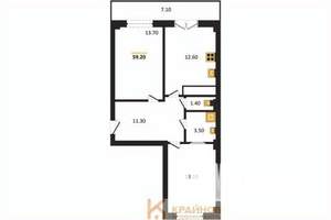 2-к квартира, вторичка, 59м2, 10/15 этаж