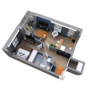 1-к квартира, вторичка, 47м2, 19/25 этаж