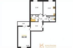 2-к квартира, вторичка, 66м2, 14/17 этаж