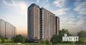 1-к квартира, строящийся дом, 35м2, 6/18 этаж