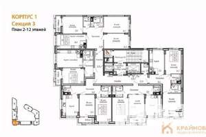 2-к квартира, вторичка, 60м2, 4/13 этаж