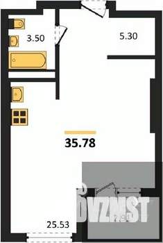 Студия квартира, вторичка, 36м2, 4/28 этаж