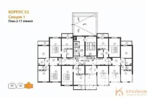 1-к квартира, сданный дом, 38м2, 9/17 этаж