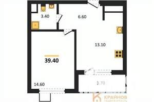 1-к квартира, вторичка, 39м2, 2/11 этаж