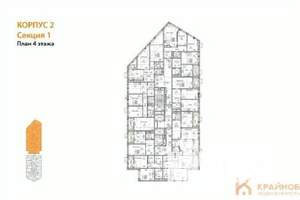 1-к квартира, вторичка, 38м2, 4/21 этаж